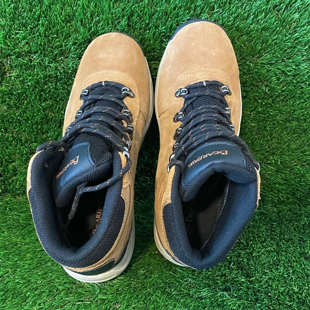Bearpaw Men's Switchback Mid Waterproof Hiking Boots Brown Size 8‎
